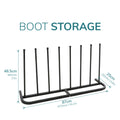 4 Pair Black Boot Shoe Welly Stand Storage Organiser -