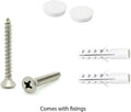 White Wooden Coat Rack – 4 Double Hooks, Wall or Door Mountable