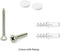 White Wooden Coat Rack – 4 Double Hooks, Wall or Door Mountable